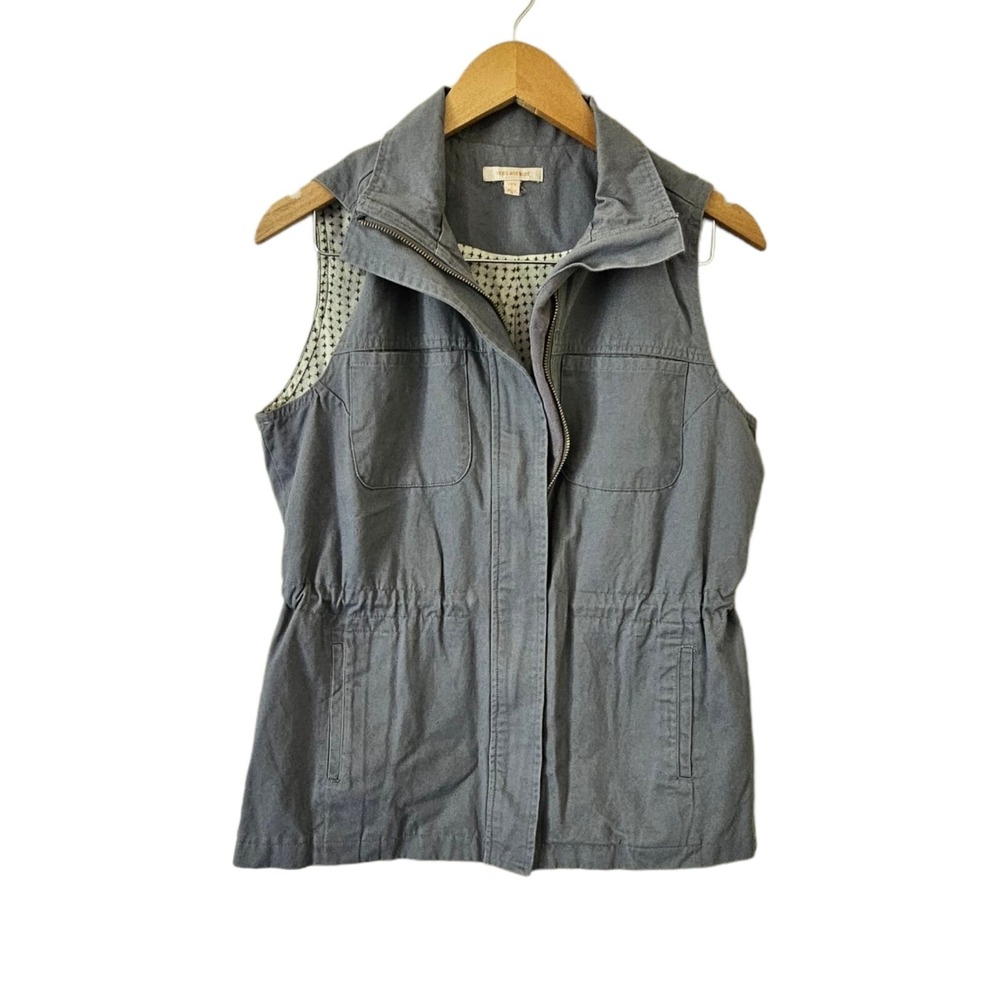 Skies Are Blue  Sleeveless Utility Vest‎ Size SMALL